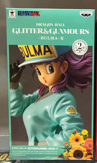 Японское аниме "Dragon Ball Z" Banpresto Glitter& Glamours Коллекционная Фигурка-Bulma II(специальная цветная версия