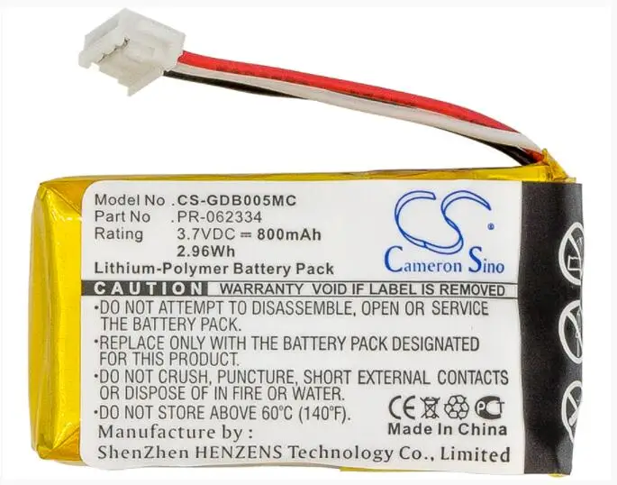 Cameron Sino аккумулятор 800 мАч для GOPRO CHDHA 301 Hero + HWBL1 Plus PR 062334|Цифровые аккумуляторы| |