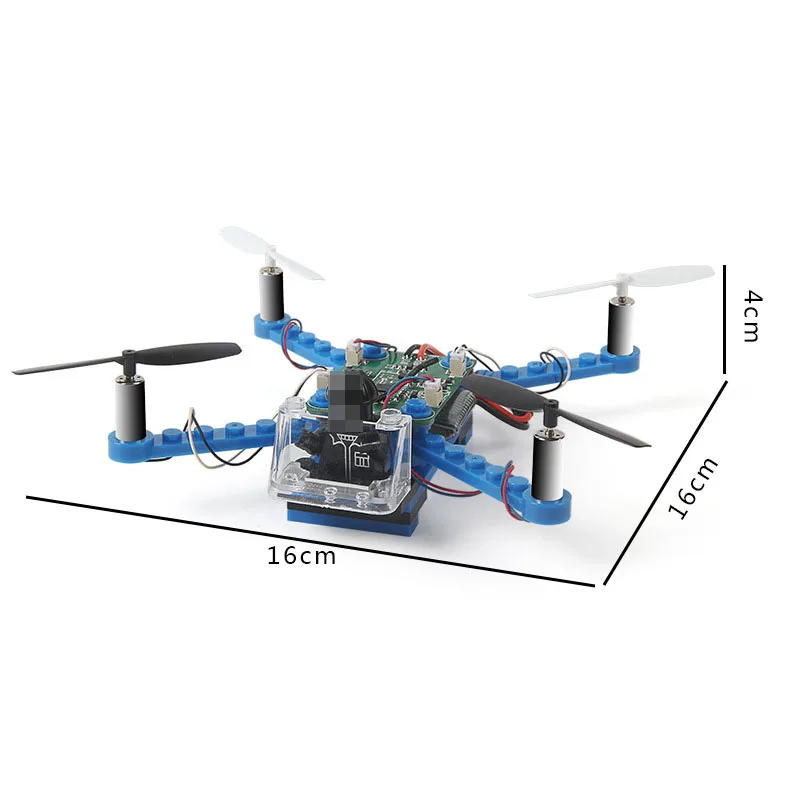 RC Helicopter DIY Building Blocks Drone 2.4G 4CH Mini 3D Bricks Quadcopter Assembling Educational Toys outdoor rc helicopter RC Helicopters