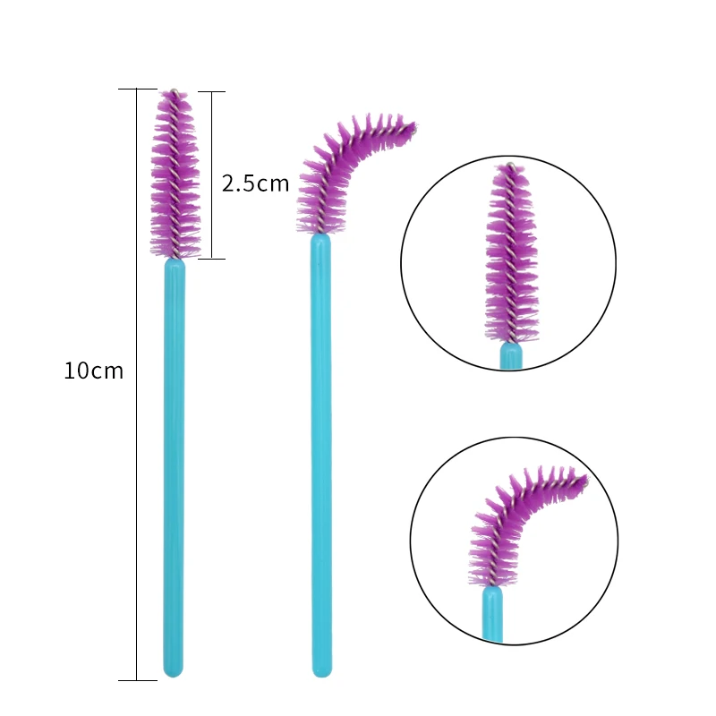 1/50 шт одноразовые нейлоновые палочки для туши для ресниц синие золотистые синие ручки кисти для ресниц кисти для макияжа Инструменты для наращивания ресниц