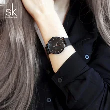 Shengke Black Fashion Watches Women Top Brand Luxury Quartz Ladies Wrist Watch Reloj Mujer 2019 SK Best Gift Watches For Women Shengke Black Fashion Watches Women Top Brand Luxury Quartz Ladies Wrist Watch Reloj Mujer 2019 SK Best Gift Watches For Women