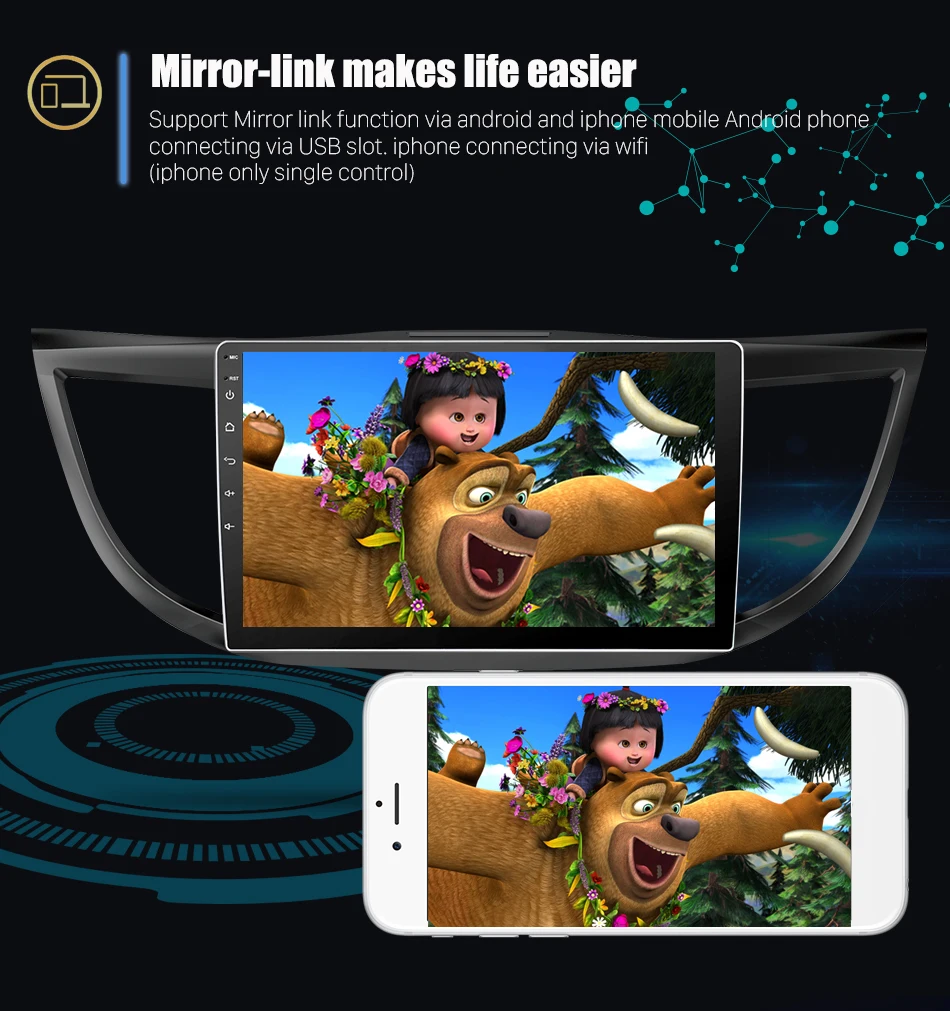 Sale Eunavi 4G+32G Android 9.0 4G Car Radio Multimedia Audio Player Navigation GPS 2Din For Honda CRV 2012 2013 2014 2015 2016 PX6 11