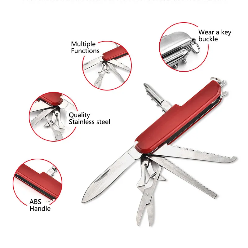 Перепелиный многофункциональный швейцарский нож из нержавеющей стали многофункциональный складной нож армейские ножи карманный нож для охоты, походов нож для выживания