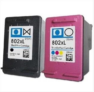 

Free shipping for HP 802XL black and color ink cartridges for HP1000/1050/2000/2050/1010/1510 Ink jet printer