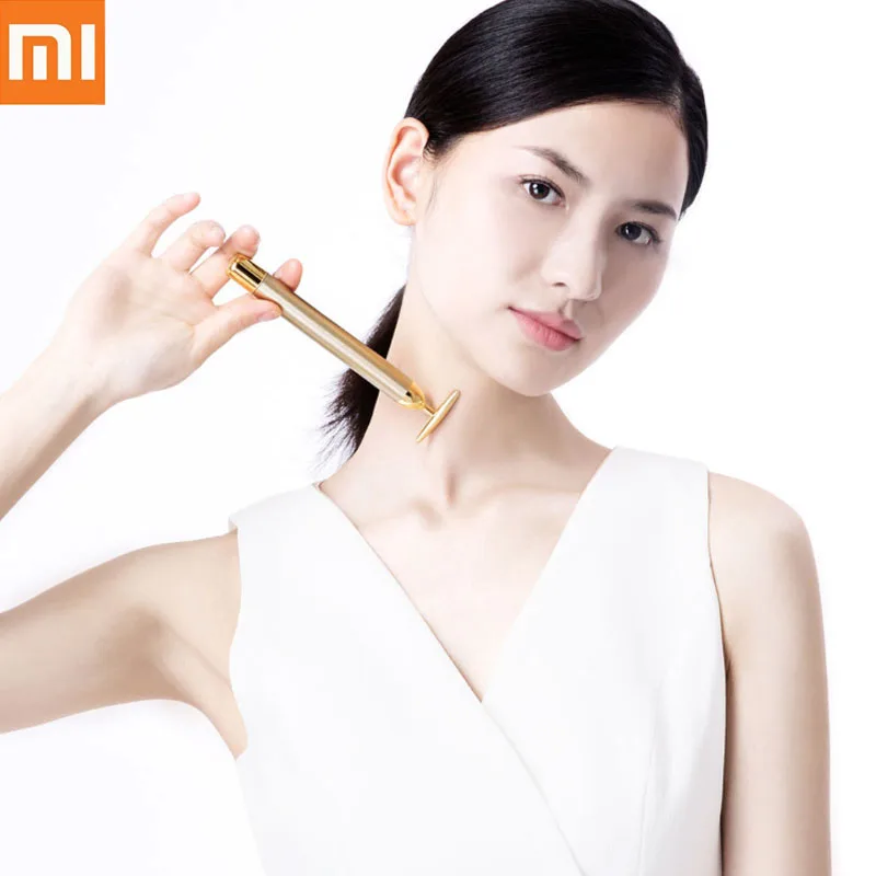 

Xiaomi inFace Gold Beauty Bar Gold-plated Massage head Speed Up Metabolism Face-lifting Eliminate Edema SPA Portable Beauty Bar