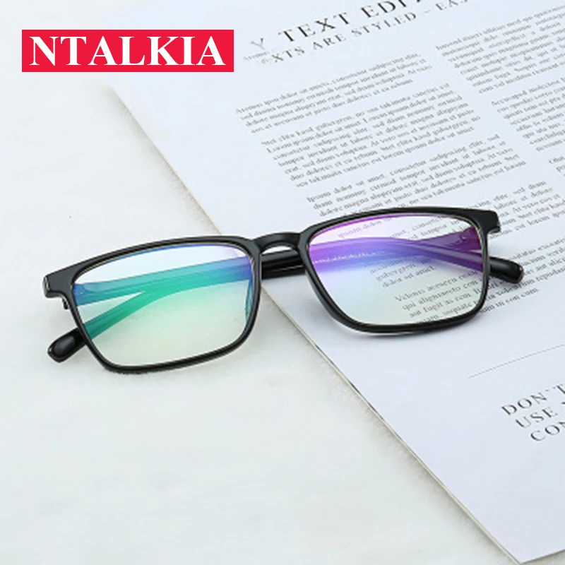 Fashion Men Women Computer Goggles Anti Blue Laser Fatigue Radiation-resistant Eyeglasses Glasses Frame Oculos de grau clear