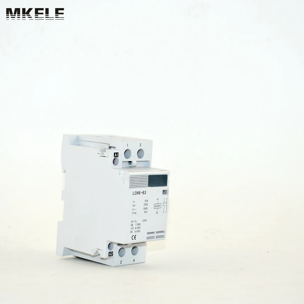 reliable certified single phase electrical contactor MK-HAC8-63 63A 2P 2NO