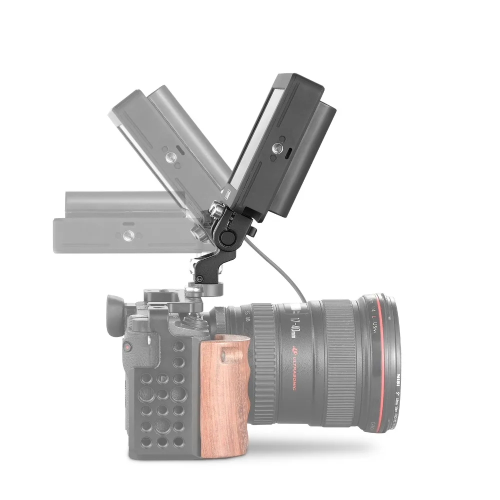  SmallRig Dual Camera Monitor Holder EVF Support Mount Swivel Monitor Mount with Arri Locating Pins 