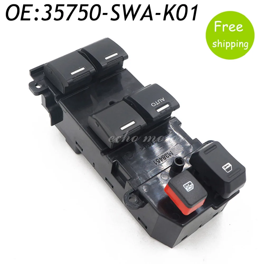 

New 35750-SWA-K01 Front Driver Side Power Master Window Switch For 2007-2011 Honda CR-V 2.4L 35750SWAK01