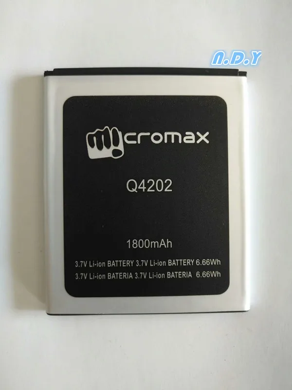 Высококачественный Micromax Q4202 1800mAh аккумулятор для мобильного телефона Micromax Q4202
