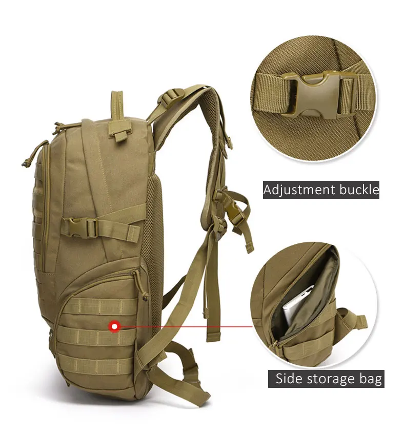 Mochila do Exército à Prova Água ao ar Bolsa de Pesca para Mulheres Bolsa de Esportes Molle Quente Tático Militar Dwaterproof Livre Caça Acampamento Multifunções 11 à prova dwaterproof água ao ar livre