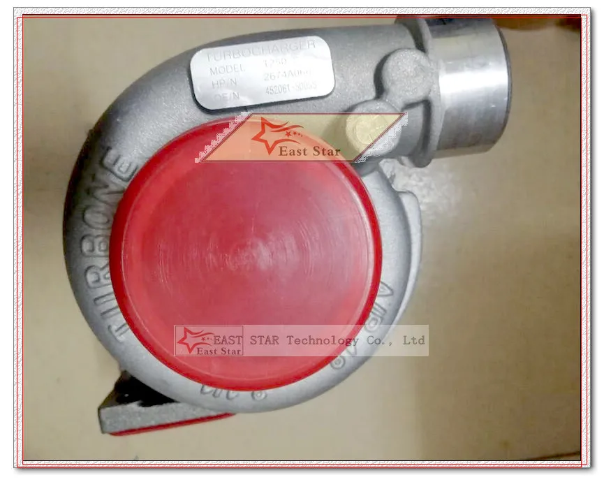 Turbo T250-2 452061 452061-5005S 452061-0005 2674A066 114-2577 1142577 Turbocharger For Perkins Industrial Agricultural 1004-4T  (5)