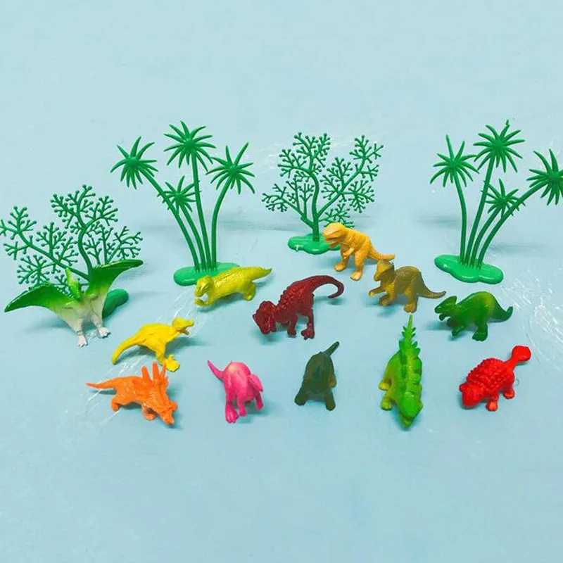 16 шт./компл. DIY джунгли динозавр украшения торта Творческий торт выпечки для домашней вечеринки на день рождения принадлежности детские подарки