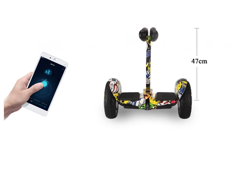inteligente hoverboard duas rodas controle do telefone mini placa hover