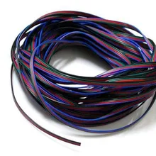 4pin удлинитель 22awg for для RGB светодиодные ленты изолированный соединительный провод луженый медный Электрический кабель 5V12v24V