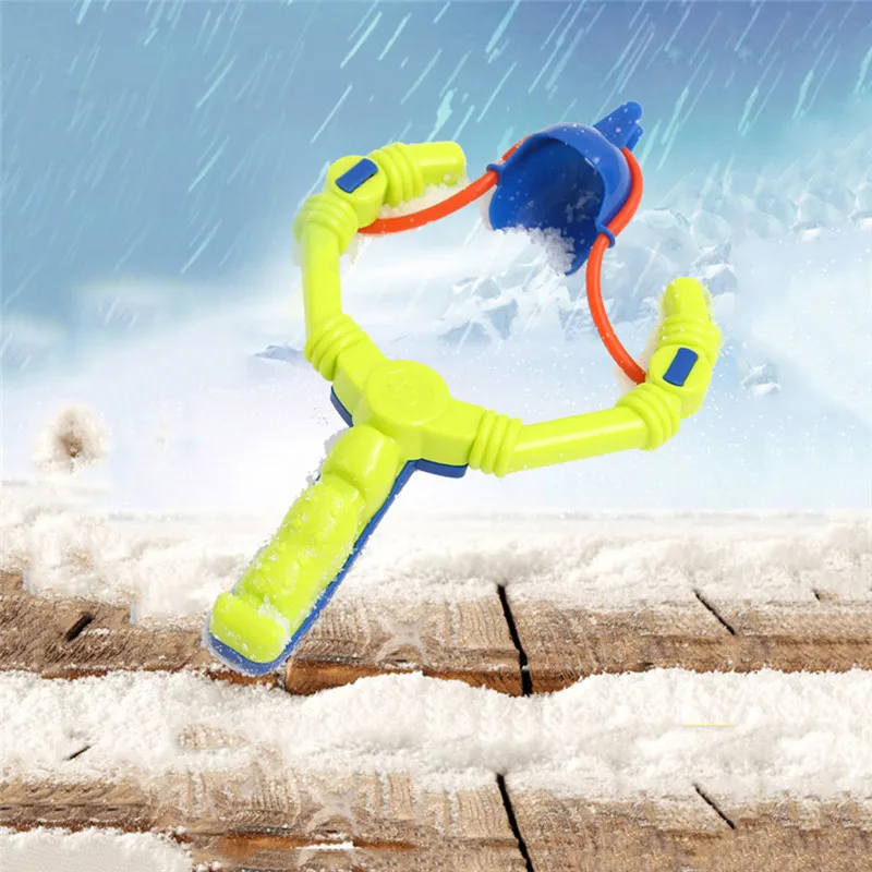 Children Winter Toys Skiing Snowball Thrower Skiing Funny Toy Outdoor Play Snow Tool Toy Kids Funny Entertainment Snow Toy