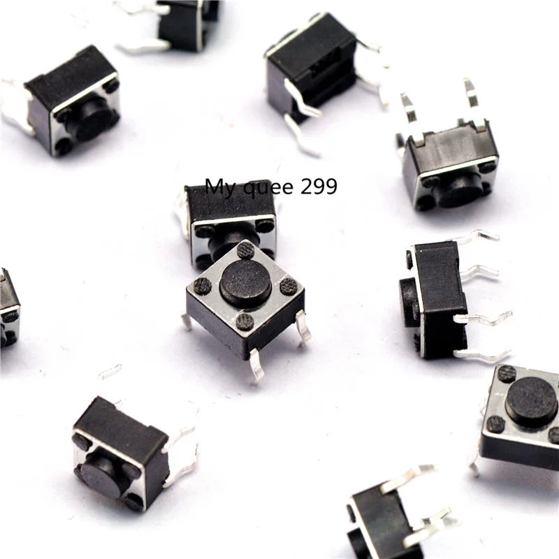 

Free shipping 100PCS 6*6*4.3mm Tact Switch DIP 4 Pin Tactile Push button LCD Screen