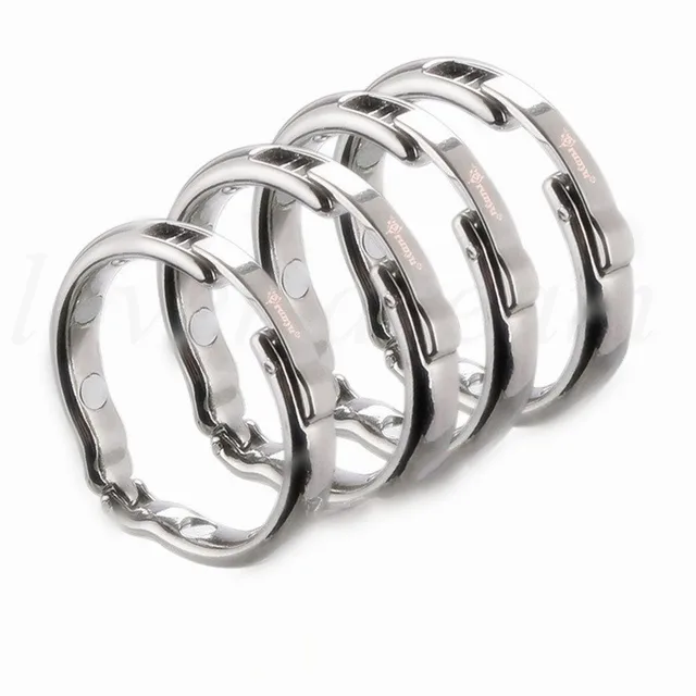 4 Size Glans Cock Ring Metal Physiotherapy V Type Male