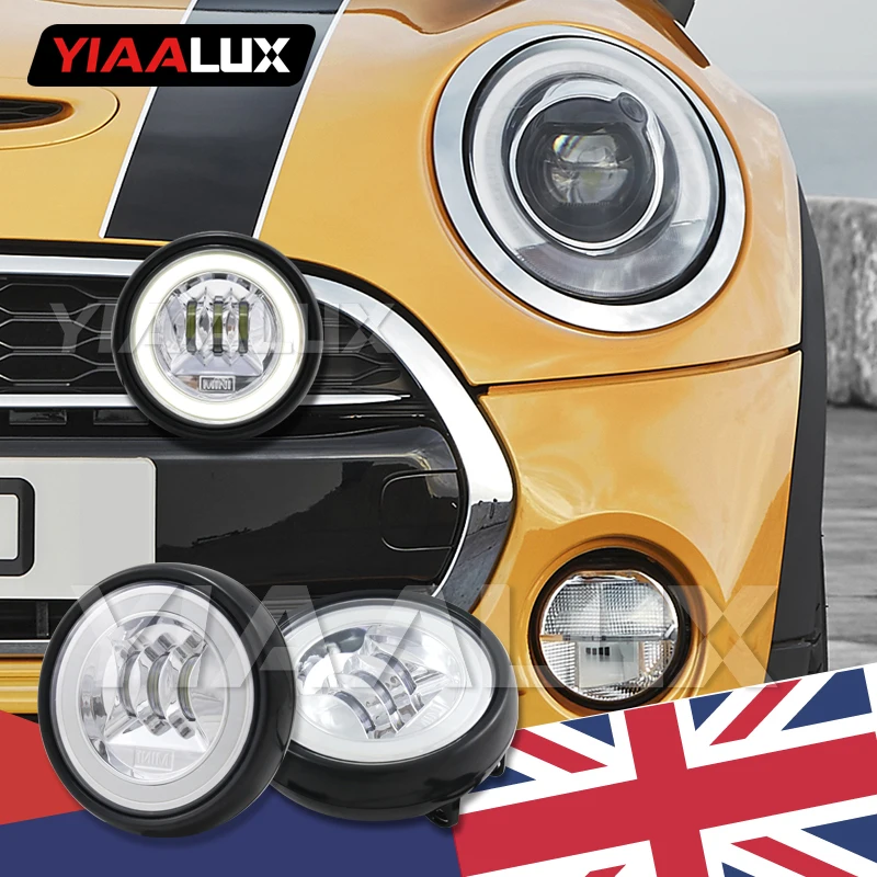 Angel eyes черный светодиодный Rally дальнего света для MINI Cooper светодиодный фонарь переднего бампера-YIAALUX