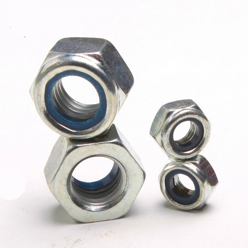 40PCS Cheap Galvanized Self Locking Nut / Nylon Lock / Locknut M5 GB889