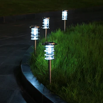 

Outdoor Light Emergency saving stainless steel lawn lamp Solar lawn garden lawn stainless steel floor lamp FG213