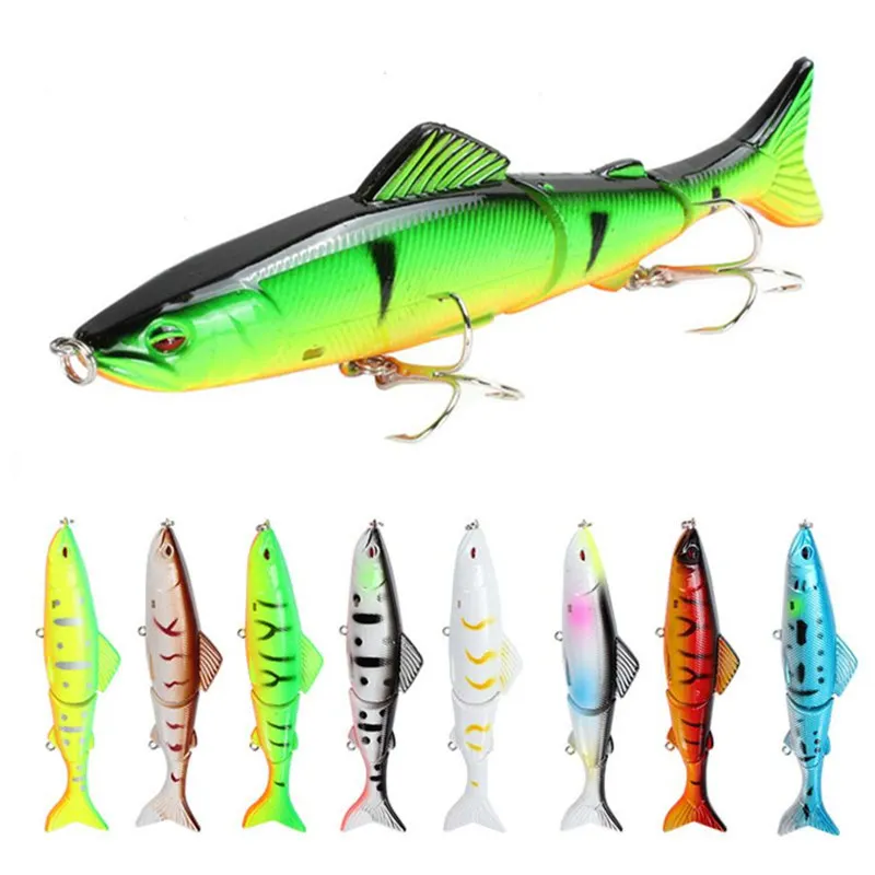 

1PCS Lure fishing bait 13cm/21g artificial three-section 16 colors multi-section hard fish bait plastic fishing gear