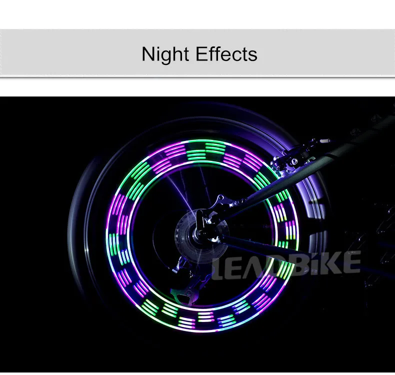 Perfect Leadbike Bicycle Spoke Light 30 Patterns Colorful Safety Wheel Light Lamp Movement and Light Sensor Night Riding Accessories 12 Perfect Leadbike Bicycle Spoke Light 30 Patterns Colorful Safety Wheel Light Lamp Movement and Light Sensor Night Riding Accessories 12