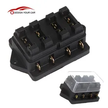 Автомобильный стиль предохранитель держатель предохранителя автомобильный грузовик автомобиль 4 способ Цепи автомобильный Средний размер лезвие предохранитель коробка блок держатель для автомобилей