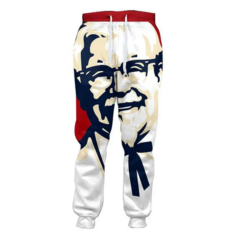 CJLM Funny KFC Colonel 3D Joggers Pants Men Casual Loose Trousers Bottoms Men's Clothing For Unisex Hip Hop Style Pantalon Homme CJLM Funny KFC Colonel 3D Joggers Pants Men Casual Loose Trousers Bottoms Men's Clothing For Unisex Hip Hop Style Pantalon Homme