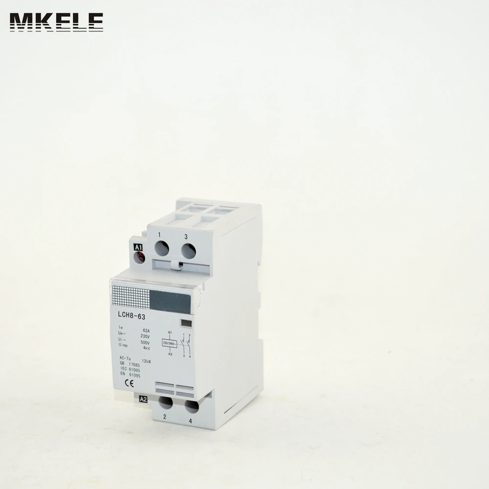 reliable certified single phase electrical contactor MK-HAC8-63 63A 2P 2NO
