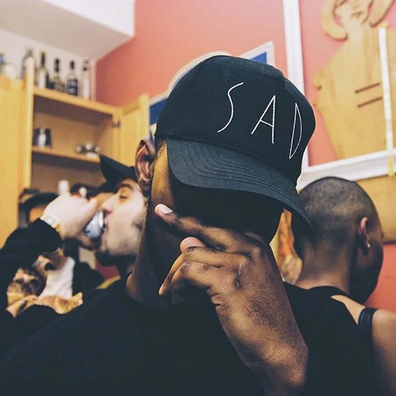 

2019 new SAD embroidery baseball Hat hip hop Fashion Hats Adjustable dad cap Outdoor leisure caps