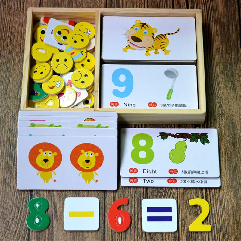 Precoce do Bebê Cartões do Número de Chineses com a Imagem Chinês com o Inglês Anos de Idade Nova Educação Kids Preschool Aprendizagem Livro 0-6