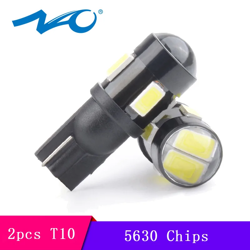 NAO 2x автомобильный led w5w t10 12V лампа Интерьер светильник s зазор Автоматическая