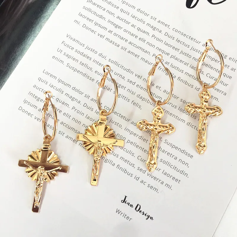 

Fashion New Cross fashion pop retro simple long portrait ins Earrings