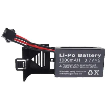 

1Pcs 3.7v 1000mah Battery and 1 to 3 USB Charger for Udi U842 U818S U842-1 Rc Quadcopter Drone Black Spare Parts Batteries