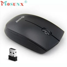 Красивый подарок Черный 2,4 ГГц Мини Высокоскоростной 1500 точек/дюйм Беспроводная оптическая мышь для ПК ноутбука Прямая Dec17
