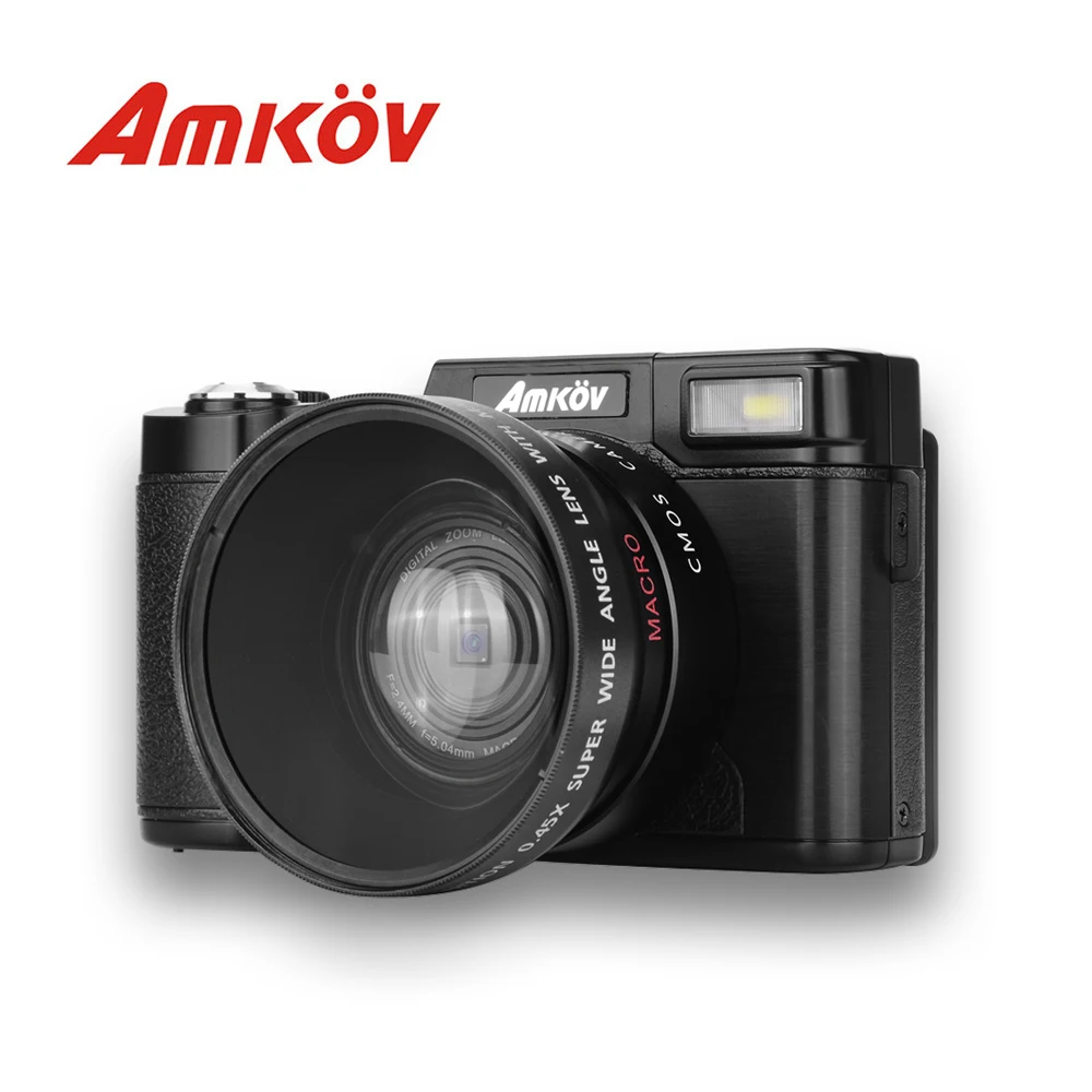 AMKOV 3 дюймов экран TFT цифровой Камера 24MP 800 Вт Pixel видеокамера 1920x1080 P супер Широкий