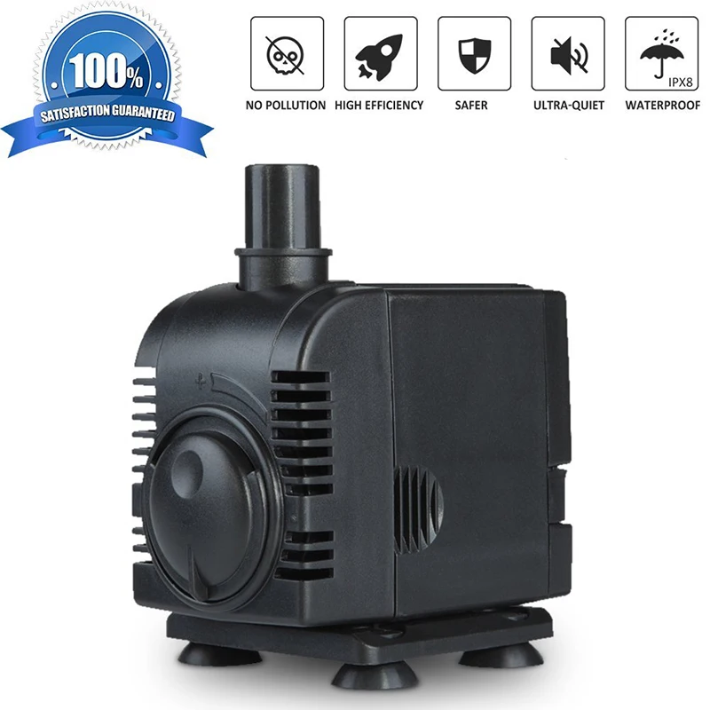 750L/h BOYU Mini Submersible Water Pump Adjustable Water Filter Pump for Aquarium Fish Tank