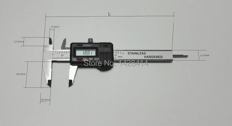 

0-80mm /0.01mm Pocket Mini Digital Caliper Pocket vernier calipers Mini Digital Caliper Hardened Stainless Steel Vernier Caliper