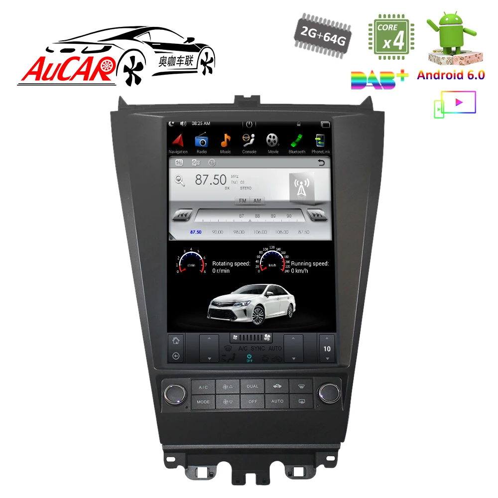 Автомагнитола в стиле Tesla для Honda Accord gps навигация Bluetooth радио Wi Fi 4G вертикальный