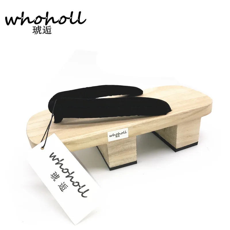 WHOHOLL Women's Platform Flip-Flops Sandals Summer Japanese Geta Cosplay Wooden Clogs Slippers image 3