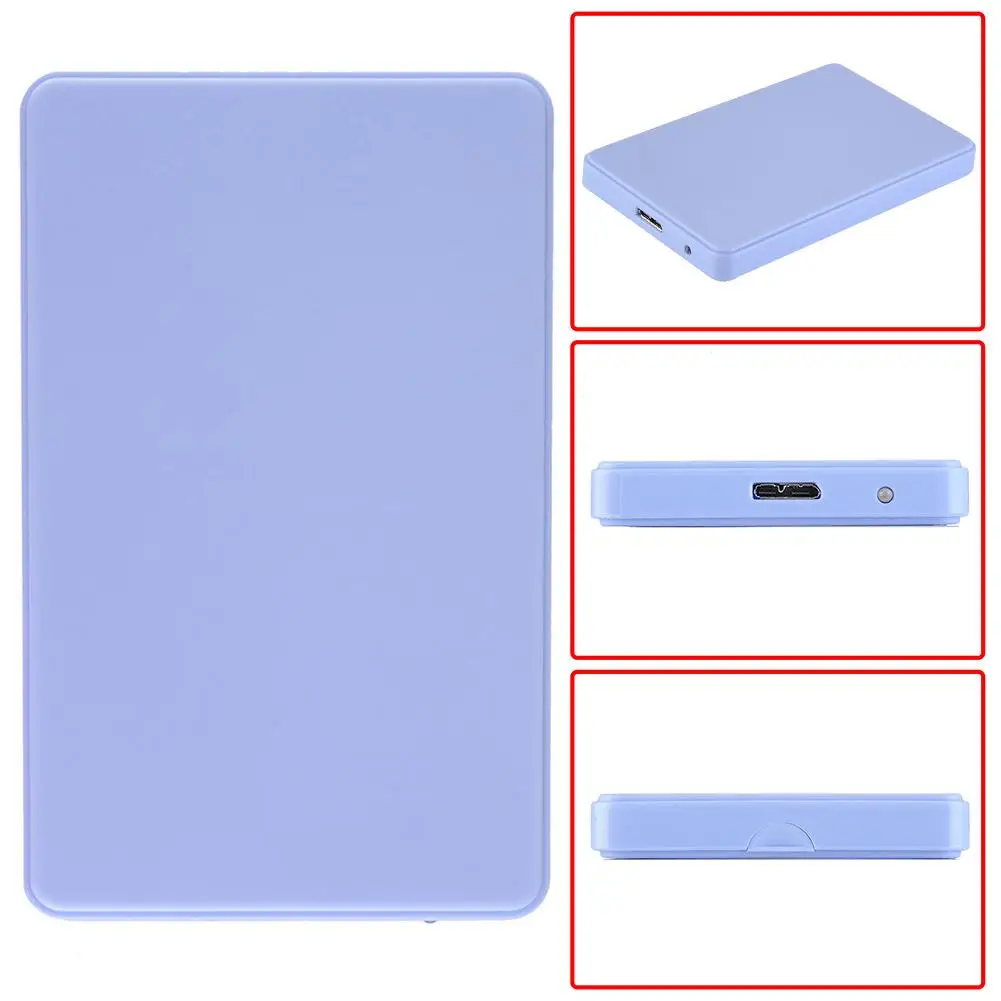 3 Colors 2.5" USB 3.0 SATA HD Box 1TB HDD Hard Drive External Enclosure Case Support Up to 2TB Data transfer backup tool