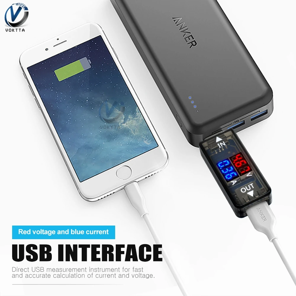 USB измеритель напряжения зарядное устройство рабочее время мощность