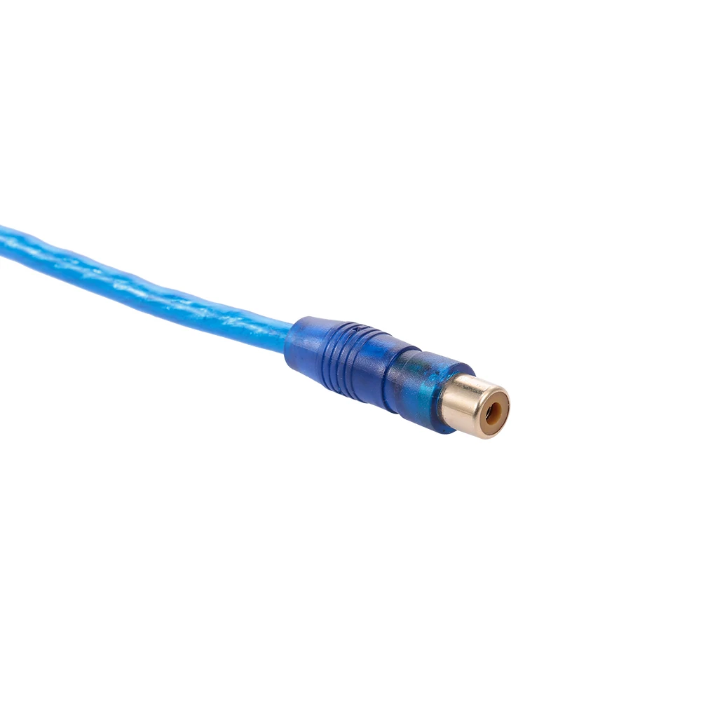 1 RCA на 2RCA мужской стерео аудио кабель позолоченный для