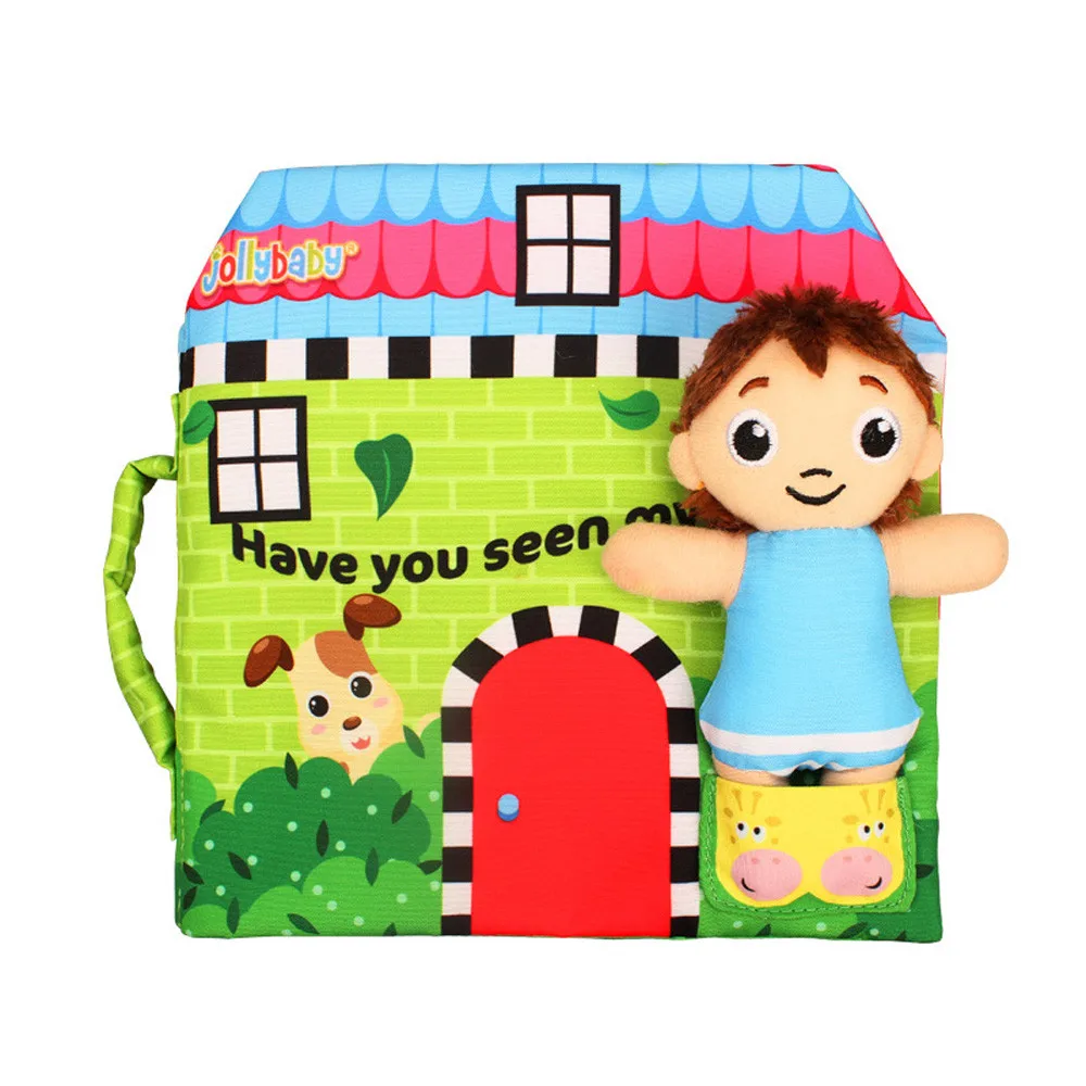 

Soft New Cloth Baby Intelligence Development Learn Picture Recognize BB Sound Book Child Interest Training JA24b