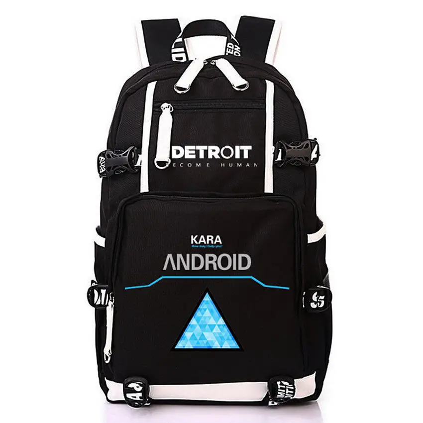 DBH Детройт стать человеком рюкзак школьный Студенческая сумка на плечо сумка для ноутбука черная Дорожная сумка чехол-карандаш коробка подарочная игра Новинка