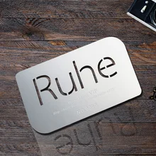 Заказная 100 шт./лот высококачественная металлическая членская карточка Визитная карточка