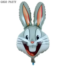 GOGO PAITY,, новые детские игрушки, голова кролика, фольгированные шары, украшение для дня рождения, воздушный шар