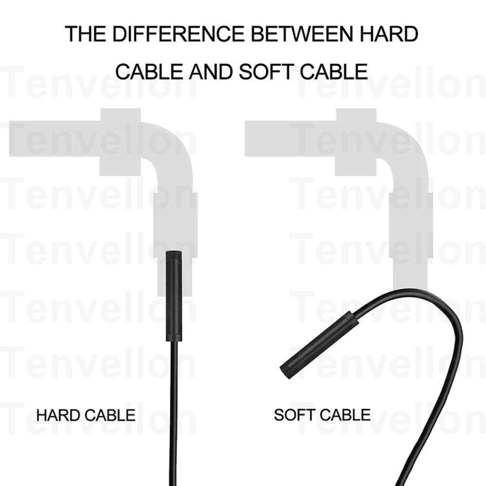 Эндоскопа камера wifi мини Водонепроницаемый Жесткий проверка кабеля 8 мм USB Гибкий бороскоп для андроида телефона endoscopio