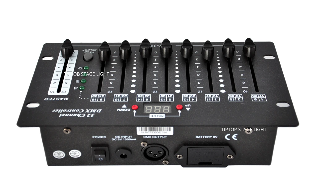 Gigertop TP-D1351 32 Каналы мини ступенчатый регулятор освещения DMX512 консоли контроллера для сценового освещения вечерние DJ диско operato